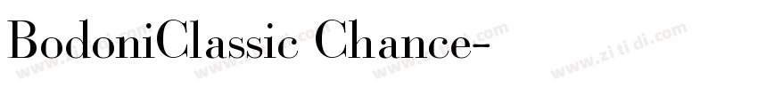 BodoniClassic Chance字体转换